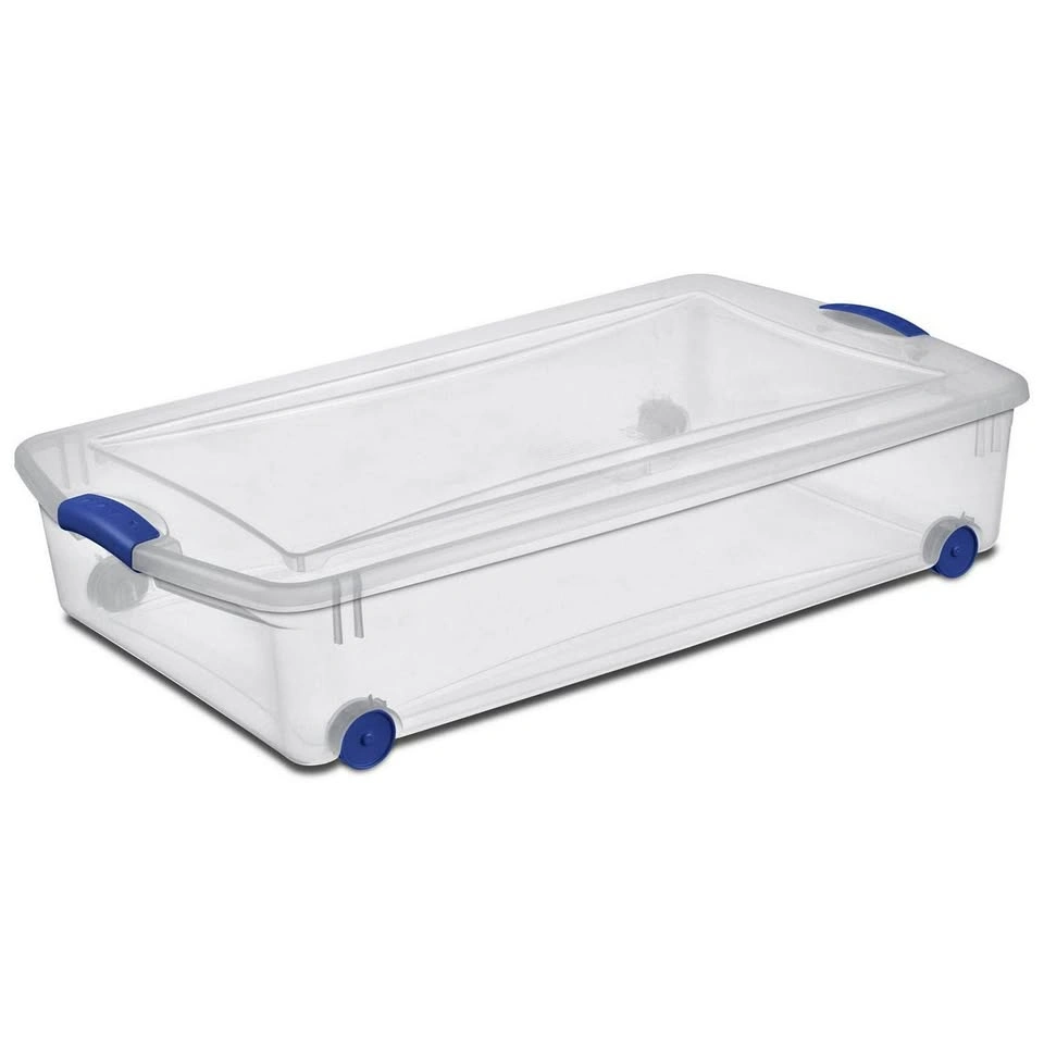 Wheeled storage latch box