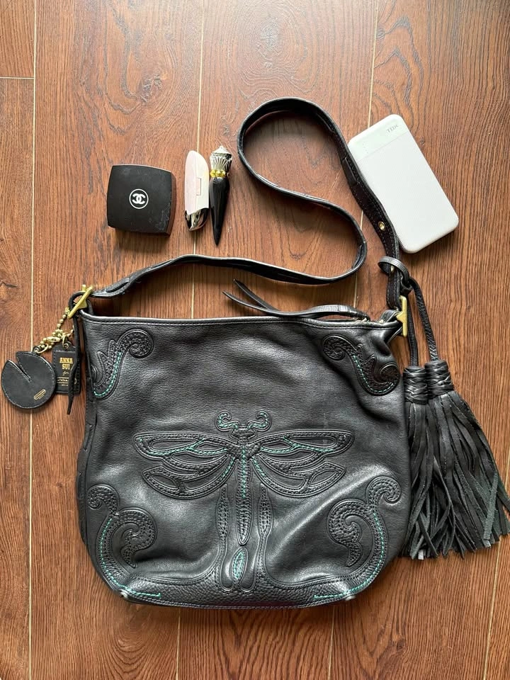 Limited Edition Coach x Anna Sui Dragonfly Leather Duffle Bag