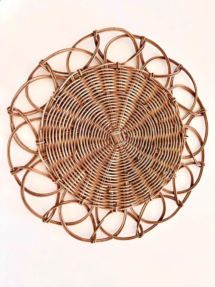 Set of 5 Woven Wicker Placemats