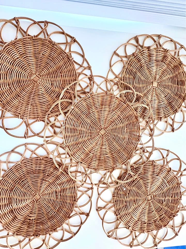 Set of 5 Woven Wicker Placemats - photo 3