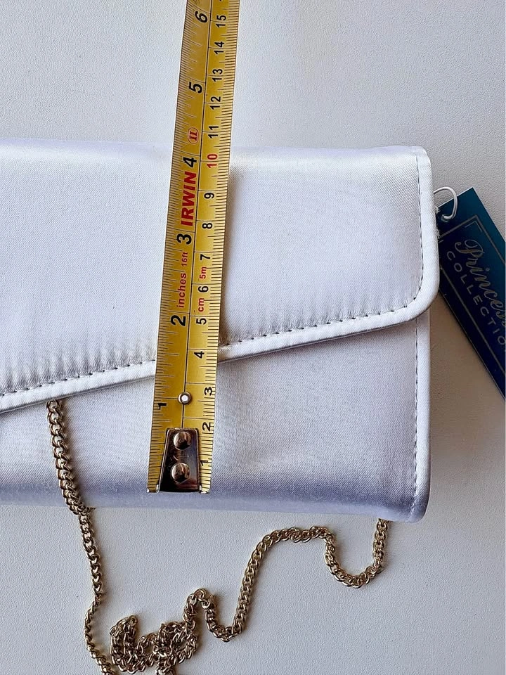 White Satin Clutch Bag - photo 5