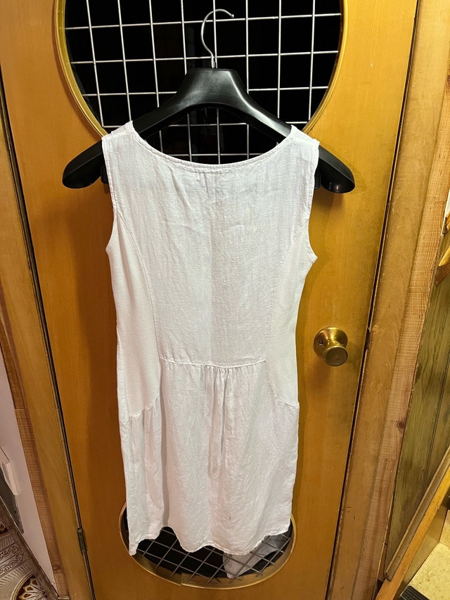 100% Italian linen dress, white, small - photo 2