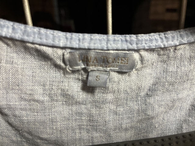 Tina Tomei 100% Italian Linen Dress, light blue, small - photo 3