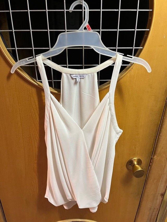 Light cream, dressy tank, small