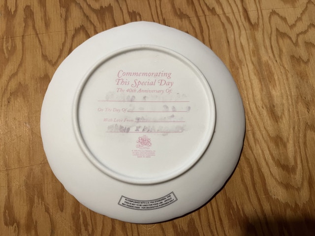 Precious Moments 40th Anniversary Plate - photo 3