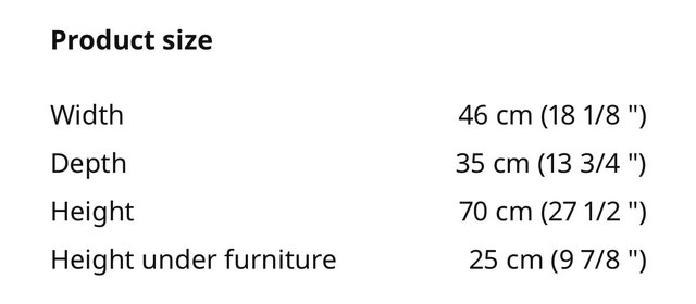 Ikea Hemnes Nightstand, Black-Brown - photo 4