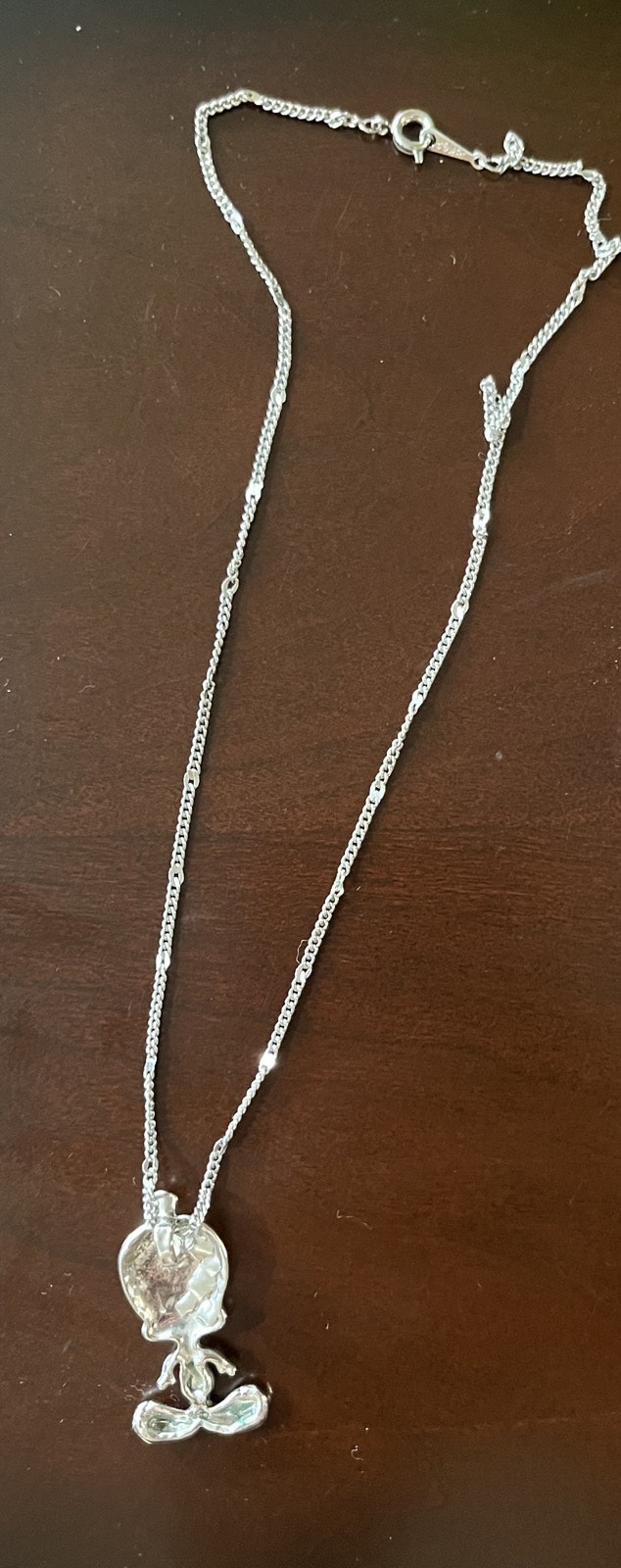 Tweety Bird Necklace, Silver Plated - photo 2