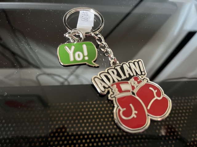 Rocky Balboa Keychain: Yo! Adrian!