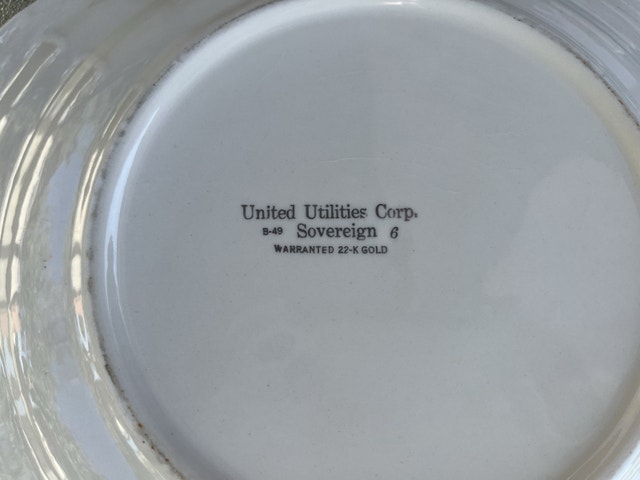 United Utilities Plate - photo 3