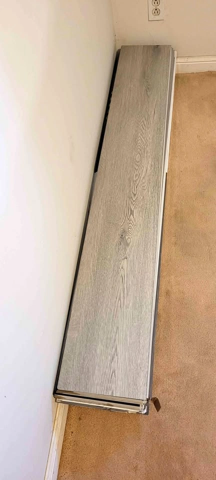 Waterproof, Vinyl Flooring Planks Light Grey