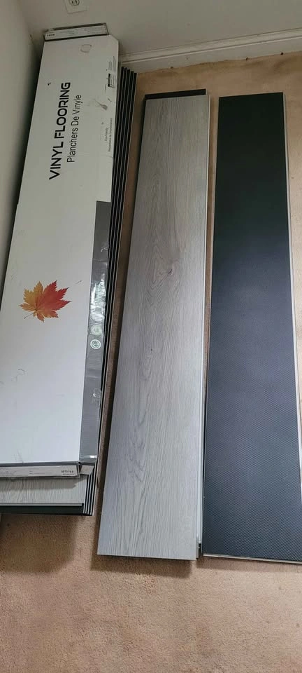 Waterproof, Vinyl Flooring Planks Light Grey - photo 2