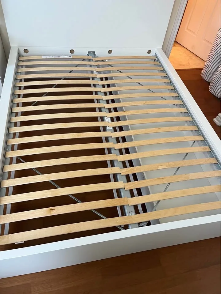 IKEA MALM High Bed Frame with 2 Storage Boxes and LUROY slats - photo 5