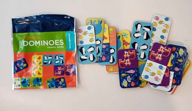 Animal Dominoes travel game