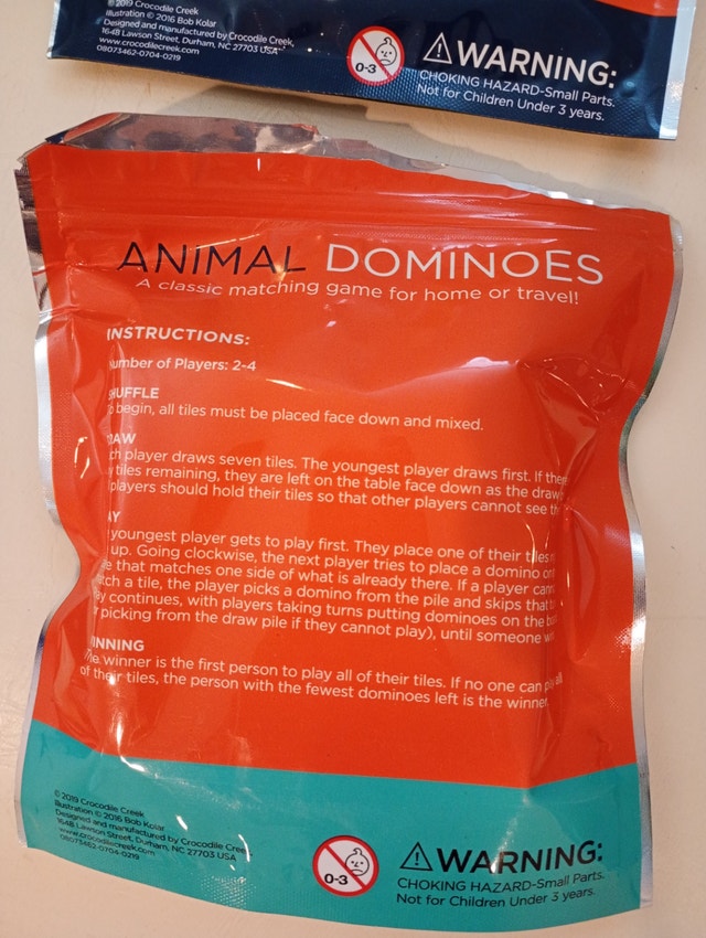 Animal Dominoes travel game - photo 2