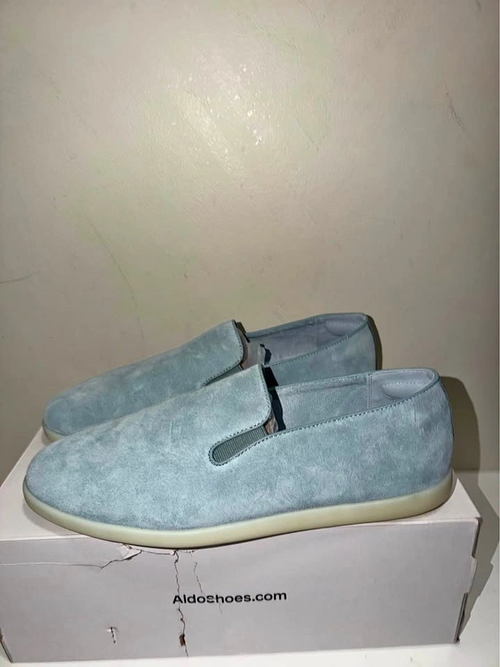 New Aldo Men Suede Leather Loafer Shoes - Size 12 US