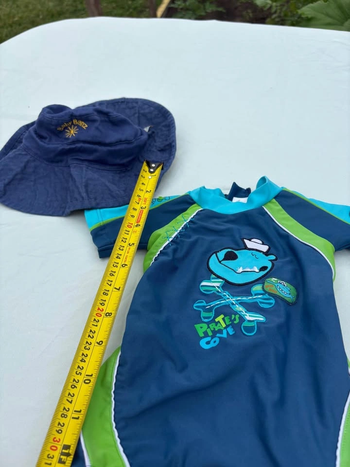 Baby Hat and Pirate Swimsuit Set - photo 2
