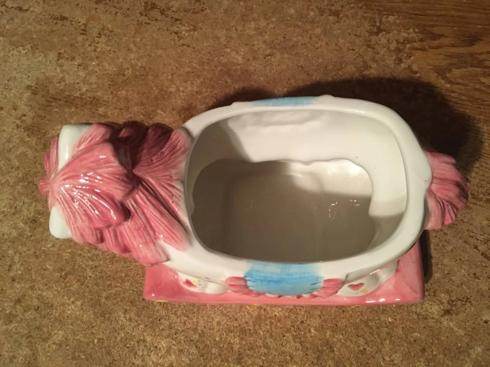 PINK PONY ROCKING HORSE WITH HEARTS AND STARS PLANTER - photo 5