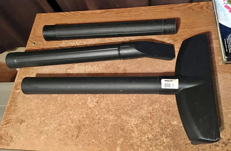 LOT OF 3 SHOP VAC ATTACHMENTS VACUUM CLEANER HOSE EXTENDER