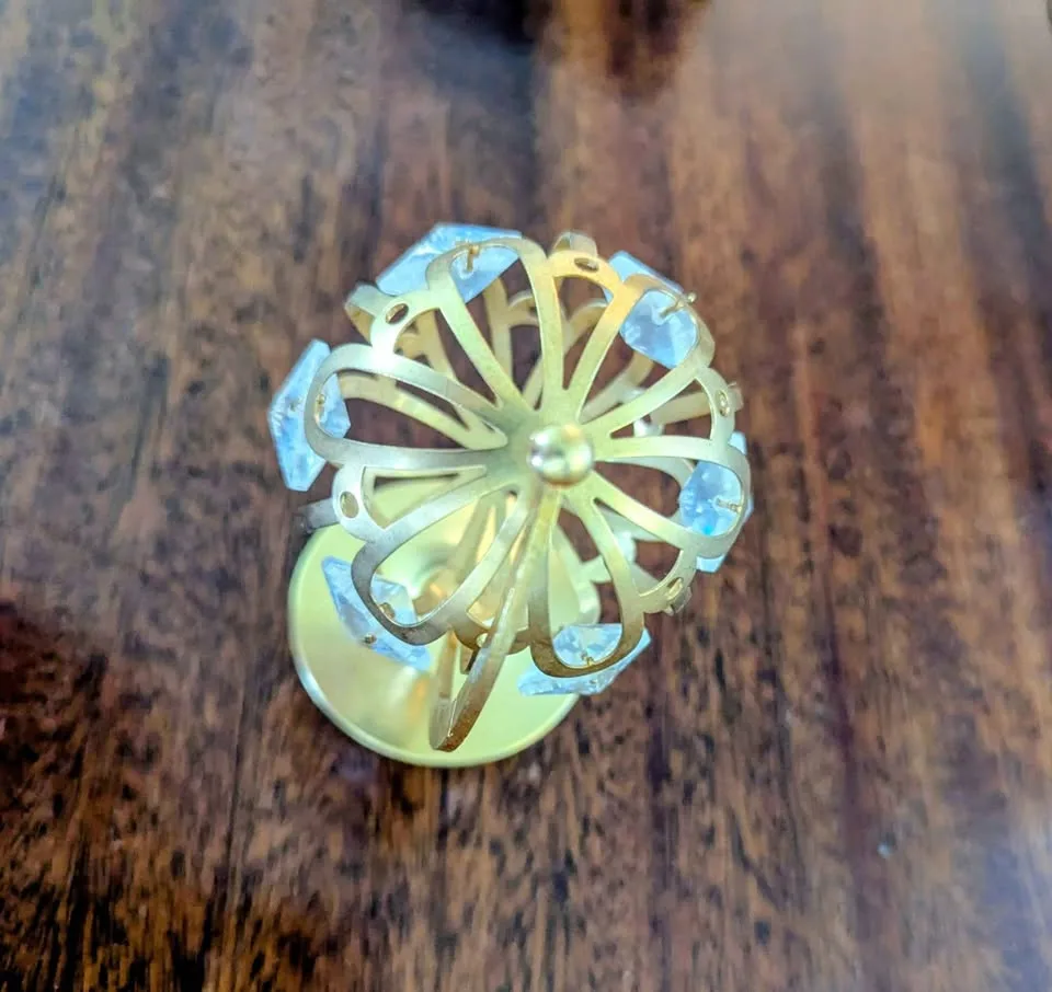 Spinning Crystal Globe Ornament image indicator(3)