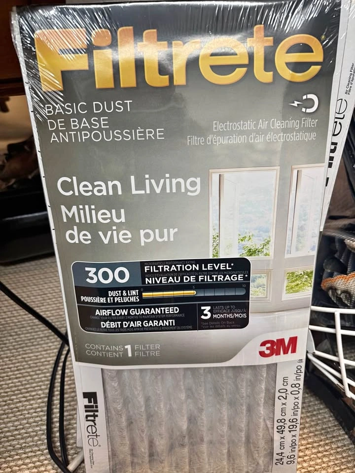 BRAND NEW FILTRETE basic dust filters x6 10x20x1