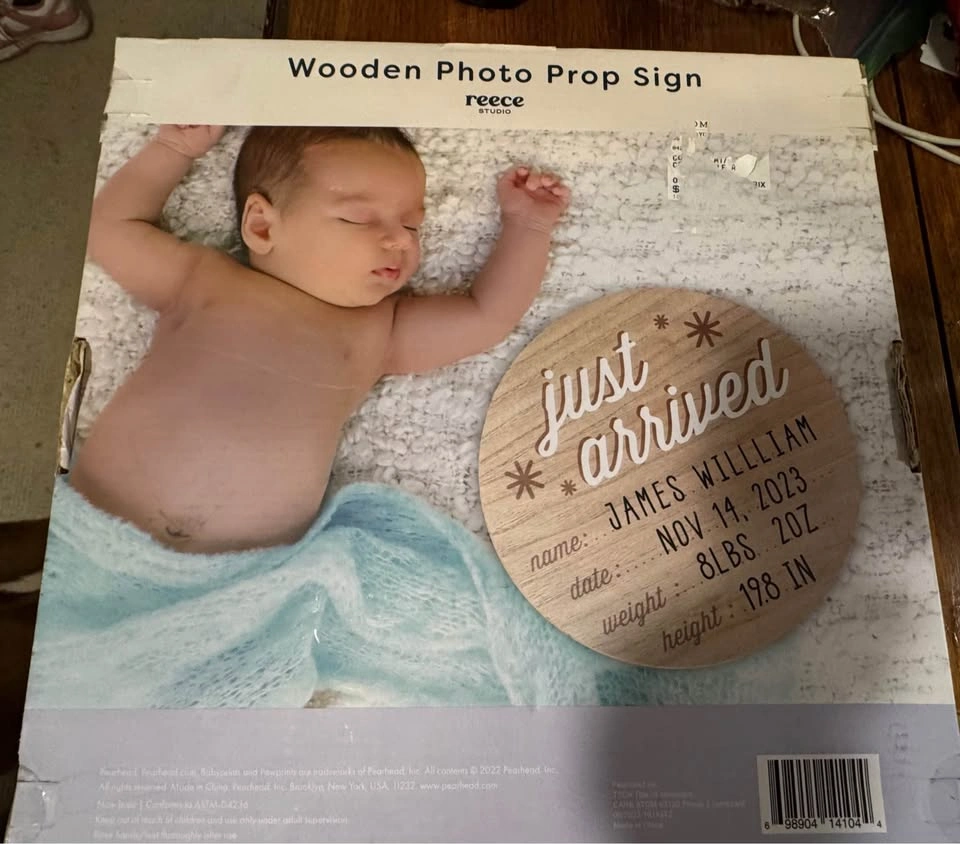 New Baby Birth Announcement Fill-In Photo Prop - photo 2