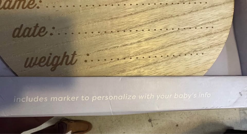 New Baby Birth Announcement Fill-In Photo Prop - photo 3