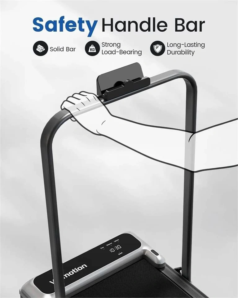 New Viamotion Walking Pad Treadmill with Handle Bar — Silver - photo 5