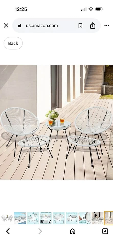 New- 5pc Acapulco Chair Set