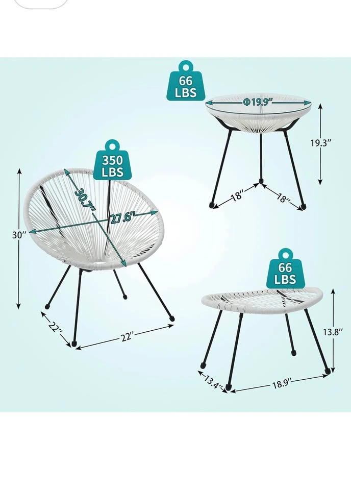 New- 5pc Acapulco Chair Set - photo 5