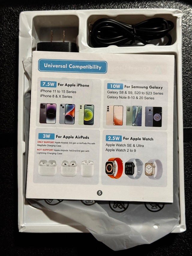 3-in-1 Wireless Charger Stand for Apple - photo 3