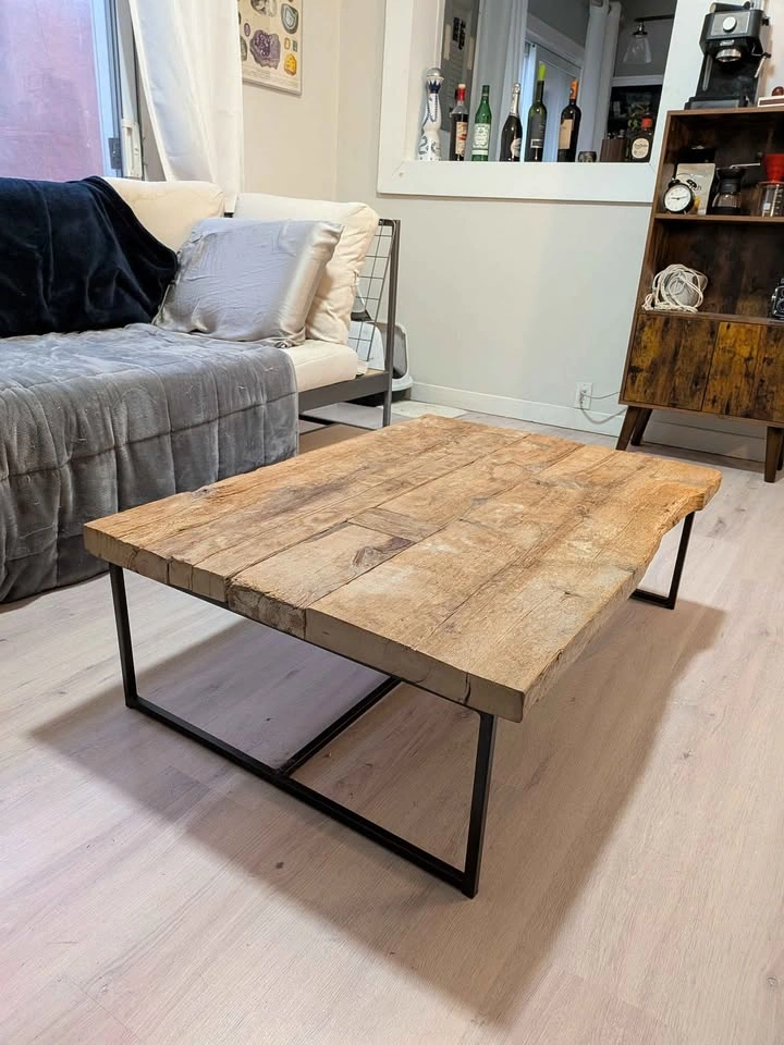 Reclaimed wood coffee table - photo 2