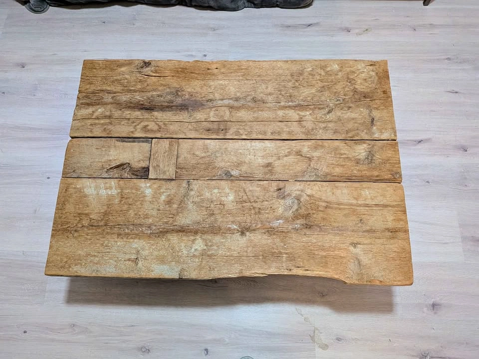 Reclaimed wood coffee table - photo 3
