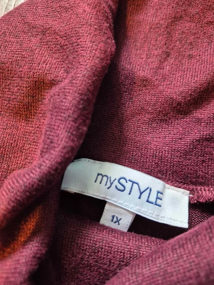 New mySTYLE Cowl Neck Top, 1X - photo 3