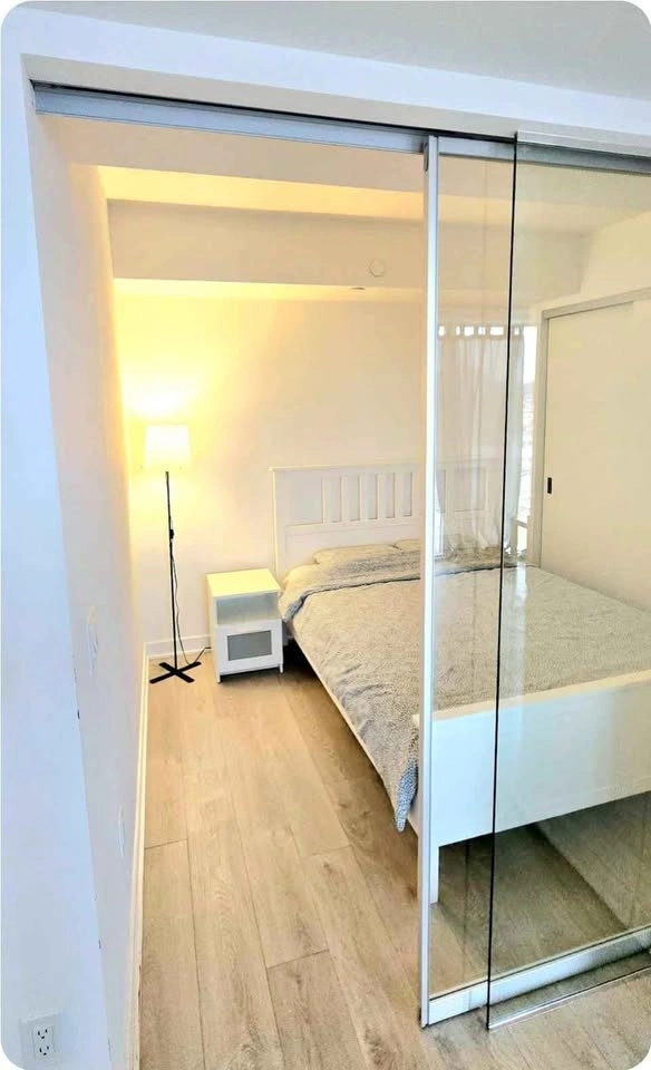 Ikea Queen White Bed, Mattress & Nightstand Set