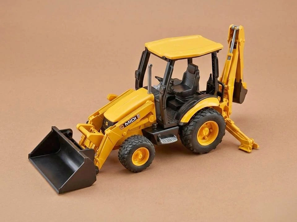 Vintage/Collectible Bruder JCB Midi CX Backhoe Loader Toy