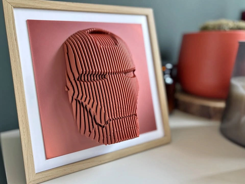 3D Printed Iron Man Wall Art
