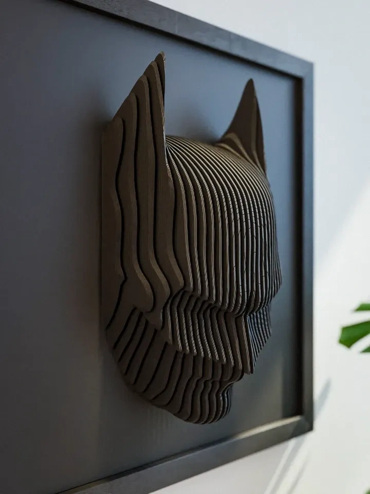 3D Printed Batman Wall Art with Frame - photo 2