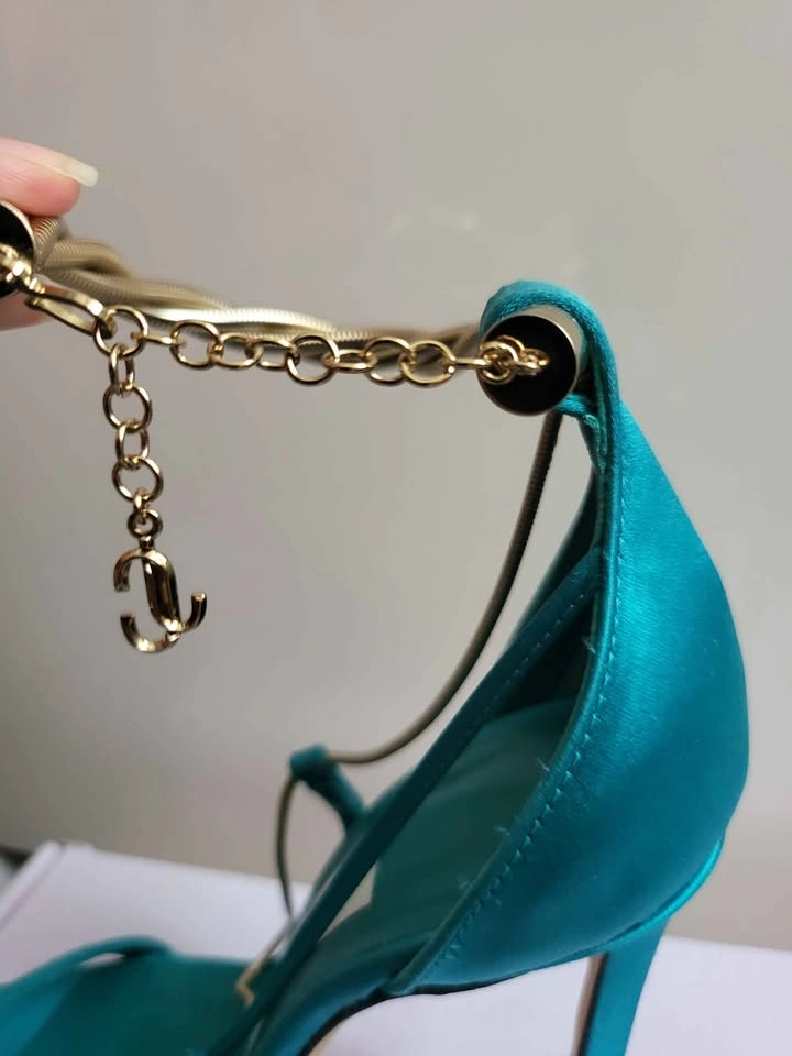 Size 34 Jimmy Choo Oriana 110 satin sandals - photo 2