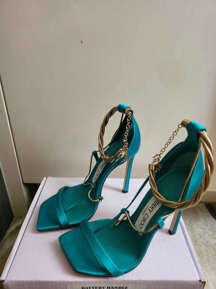 Size 34 Jimmy Choo Oriana 110 satin sandals - photo 3