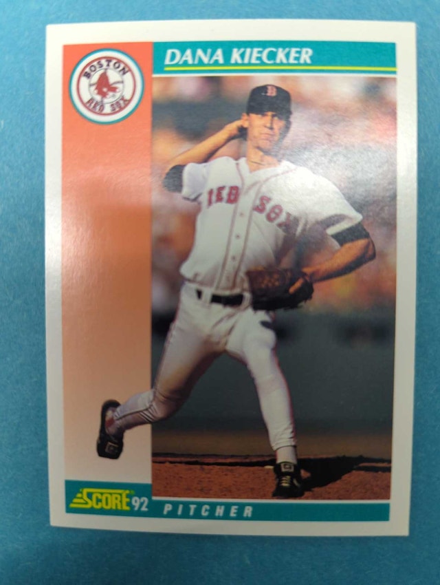 Score 1992 Dana Kiecker Boston Red Sox Baseball Card ⚽