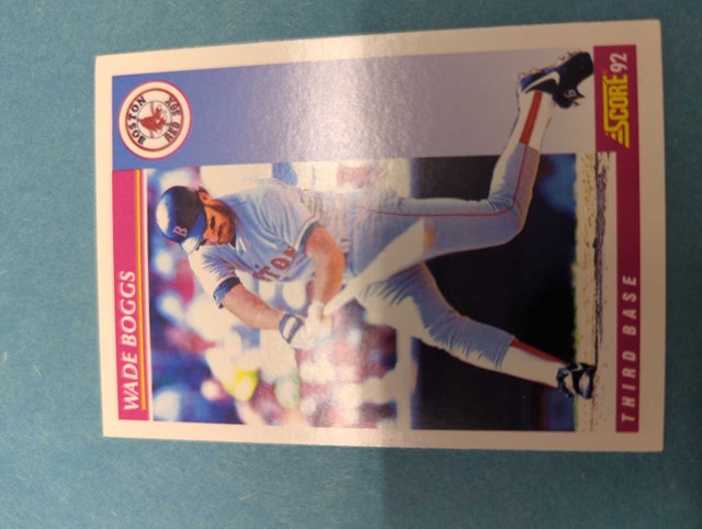 Score 1992 Wade Boggs Baseball Card ⚽
