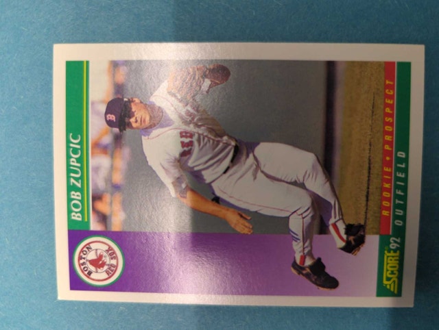 1992 Score Bob Zupcic Boston Red Sox Baseball Card ⚽