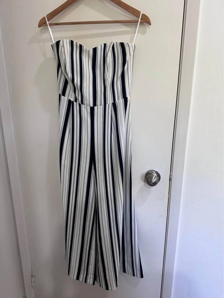 US 6 | H&M Strapless Striped Jumpsuit | Firm price - photo 2