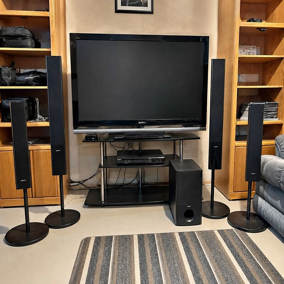 Sony 52" TV, 5.1 Surround Sound, Apple TV 4K & Stand