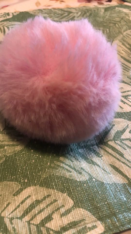 Pink Fur Key Chain Backpack Bling ⚽️ - photo 2