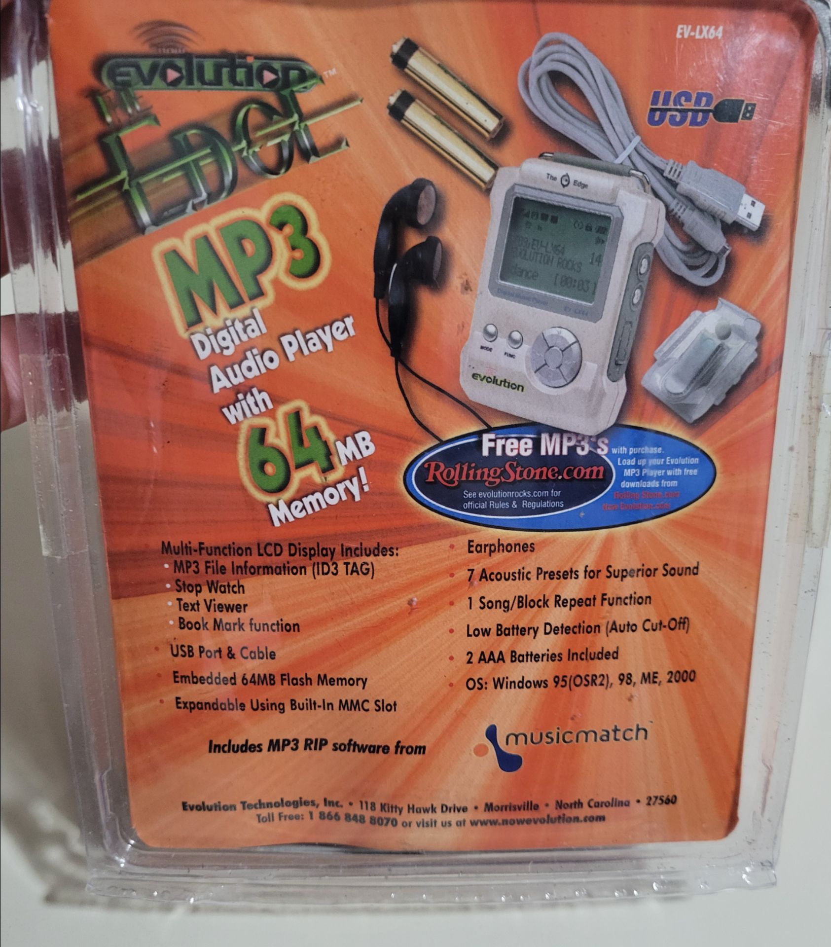 Now Evolution EV-LX64 MP3 digital audio player / NEW - photo 2