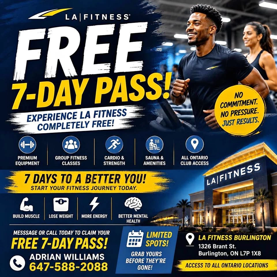 FREE 7-Day LA Fitness Pass – No Commitment!