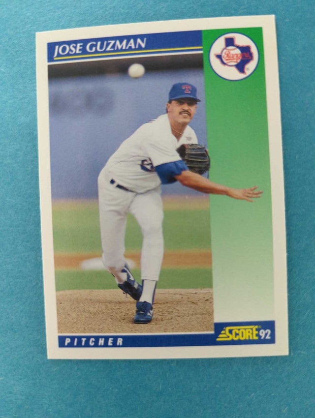 1992 Score Jose Guzman Baseball Card ⚽
