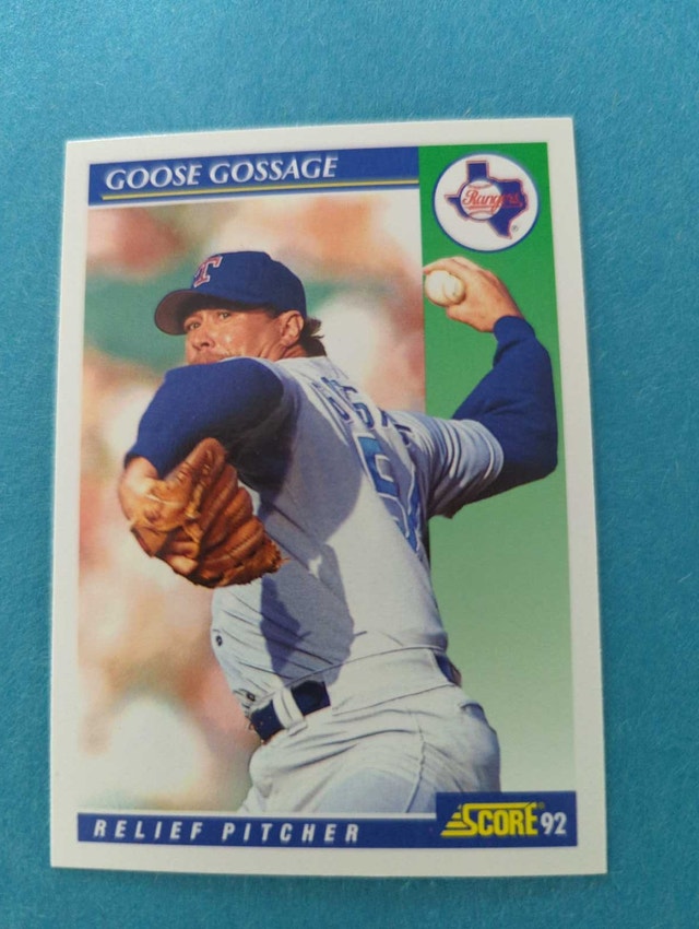 1992 Score Goose Gossage Baseball Card ⚽
