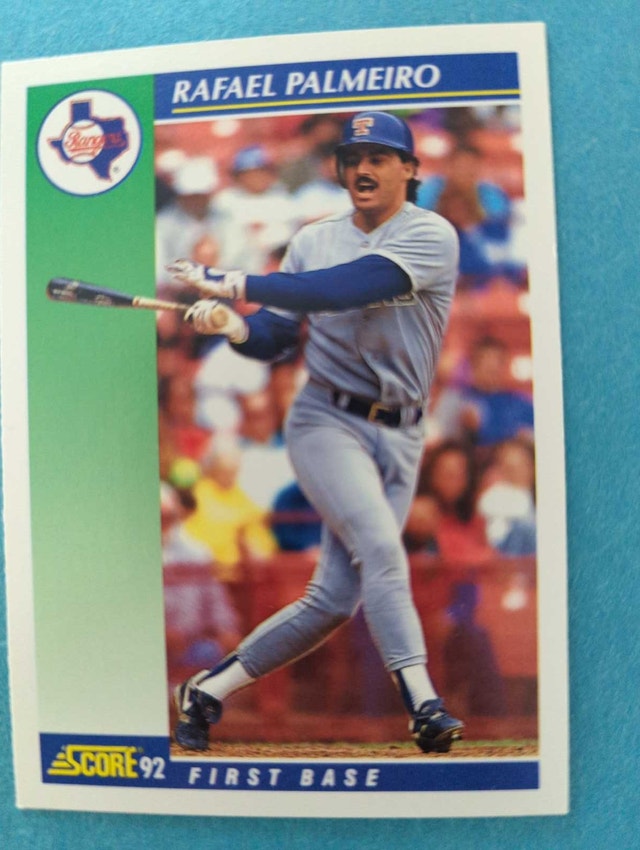 1992 Score Rafael Palmeiro Baseball Card ⚽